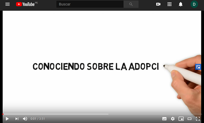 Video sobre la adopción